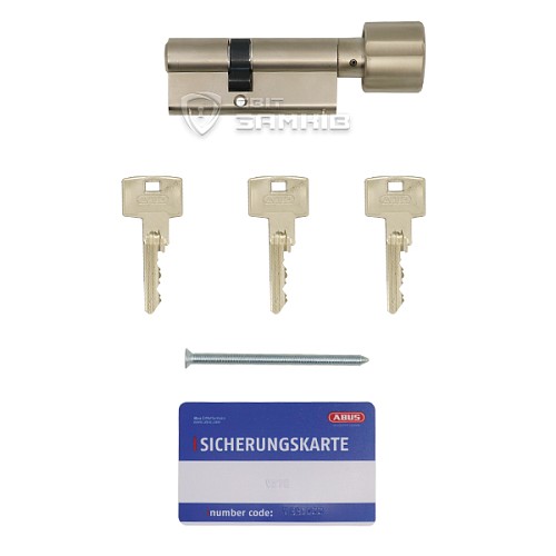 Цилиндр ABUS Vitess 1000 85T (40*45T) никель сатин - Фото №6