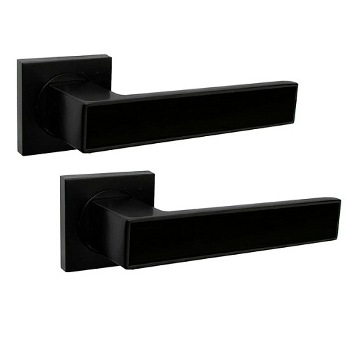 Ручки на розетте USK A-80048 BLACK черный - Фото №1