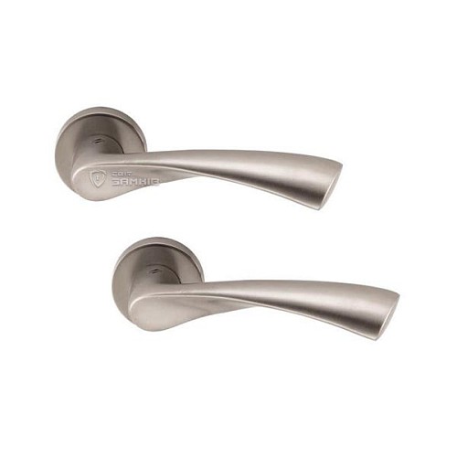 Ручки на розеті COLOMBO Flessa CB51 (CD49BZGG-CD43G) матовий нікель - Фото №1