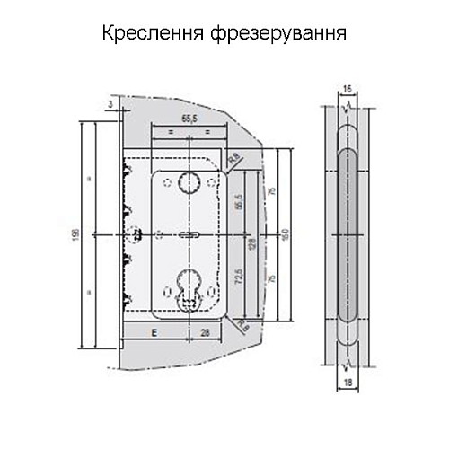 Механізм замка AGB Mediana Polaris Wave PZ магніт (BS50,5мм) білий матовий - Фото №4