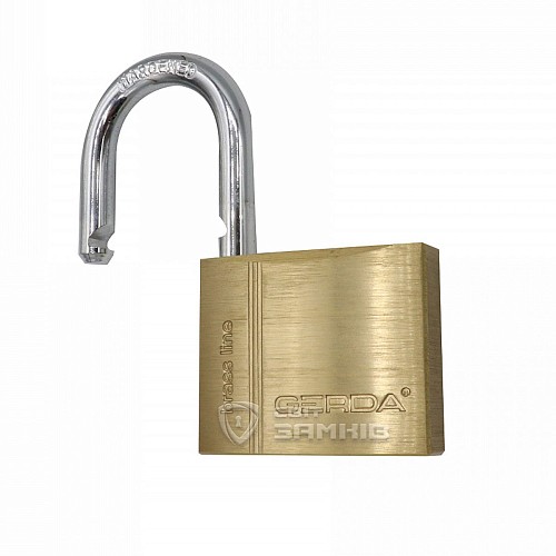 Навесной замок GERDA KMZ5010A S 50 (3 ключа) - Фото №2