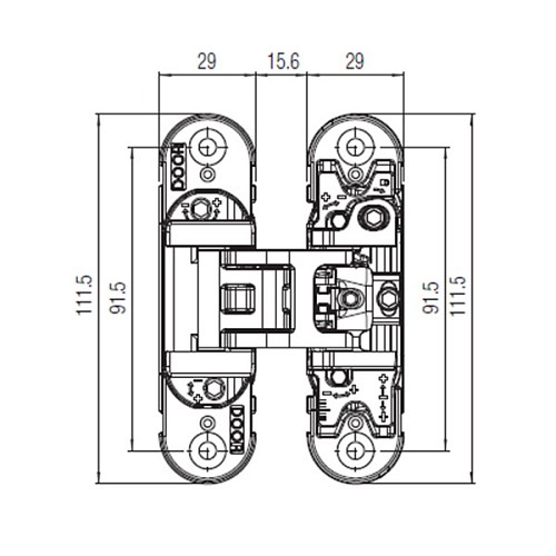 Петля KOBLENZ Kubica K6700 матовый хром - Фото №3