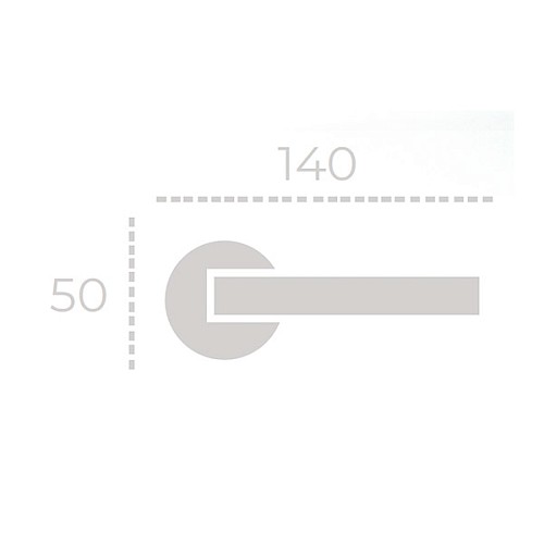 Ручки на розетте FORME Philip 194A N16 никель перламутровый - Фото №3