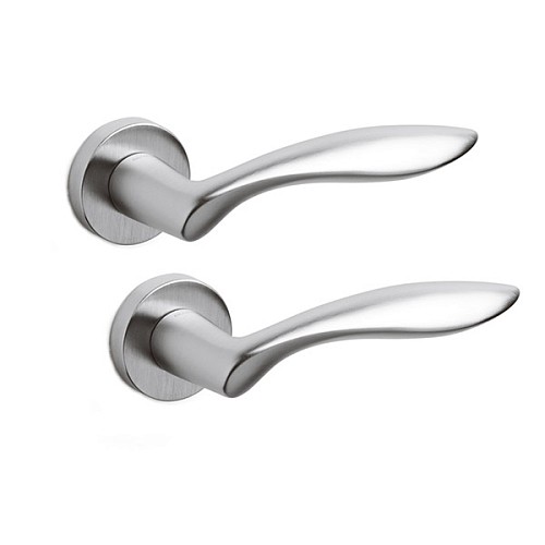 Ручки на розеті OLIVARI Onda CO хром матовий - Фото №1