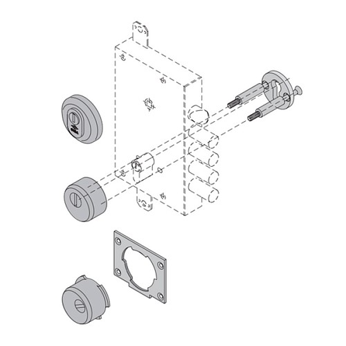 Протектор CISA 1.06480 полированный хром - Фото №4