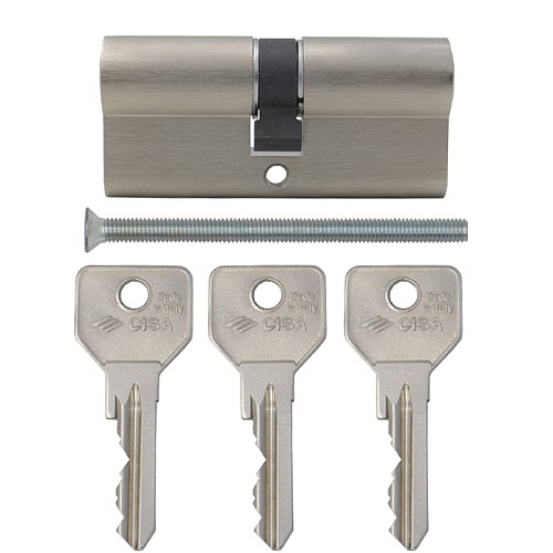 Цилиндр CISA C2000 70 (30*40) никель матовый - Фото №6