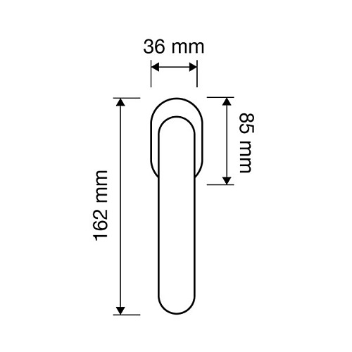 Ручка оконная LINEA CALI Liberty олово - Фото №2