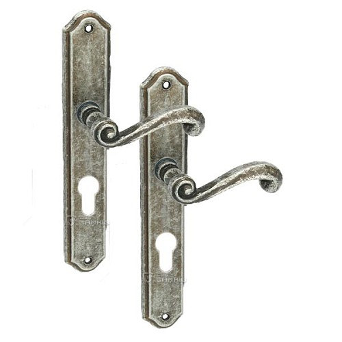 Ручки на планке TUPAI Carla 704-72 античное серебро - Фото №1