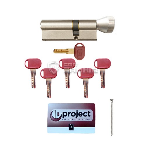 Циліндр MOTTURA Project DPC1F 102T (51*51T) нікель матовий - Фото №4