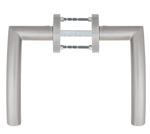 Ручки на розетте ROSTEX Palermo ES53 нержавеющая сталь матовая - Фото №5