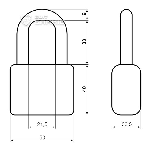 Замок навесной TOKOZ RECORD 113/50 (6 ключей) - Фото №6