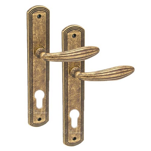 Ручки на планке TUPAI Sofia 1911-85 античное золото - Фото №1