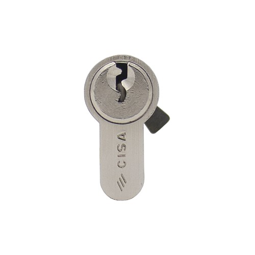 Цилиндр половинка CISA C2000 60 (50*10) никель матовый - Фото №3