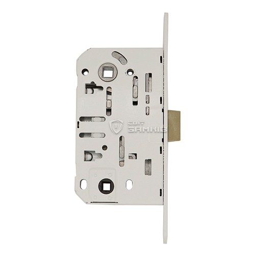 Механизм замка MVM P-2056 WC (BS50*96мм) пласт.язичок White белый - Фото №2