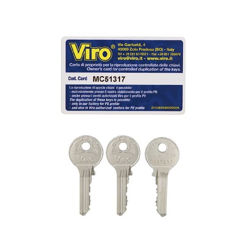 Замок навесной VIRO PANZER VR.2AS 4126 (3 ключа) - Фото №4