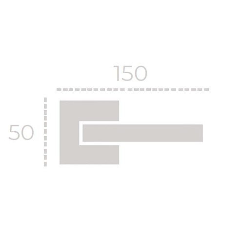 Ручки на розетте FORME Naxos 215Q C01 хром полированный - Фото №3