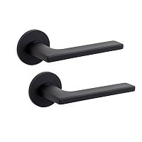 Ручки на розеті OLIVARI Lotus NP чорний матовий