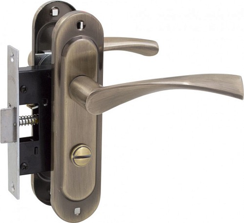 Комплект замка BRUNO 1250 WC (BS45*50мм) AB античная бронза - Фото №1