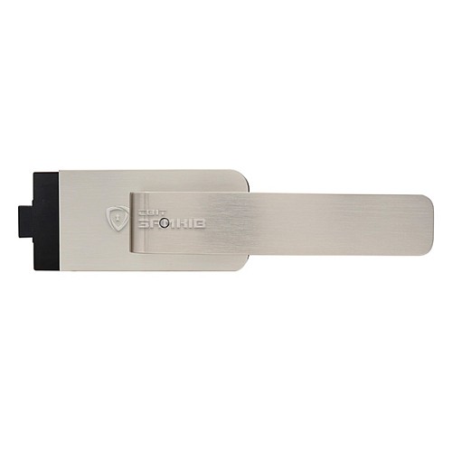 Ручка-заскочка WALA H4S32/SM1OM1 для скляних дверей магнітна з фіксатором B1 INOX нержавіюча сталь - Фото №3