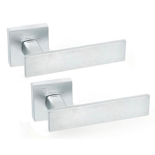 Ручки на розетте TUPAI Lina 2 2730 Q (801-1999) хром матовый - Фото №1