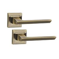 Ручки на розетте PUNTO Blade (QL) ABG зеленая бронза