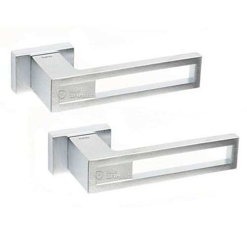 Ручки на розетте TUPAI Buraco 1 2737 RT (3045-1999) хром матовый - Фото №1