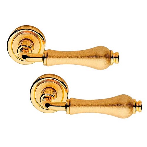 Ручки на розетте LINEA CALI Aldar (103) золото/матовое золото