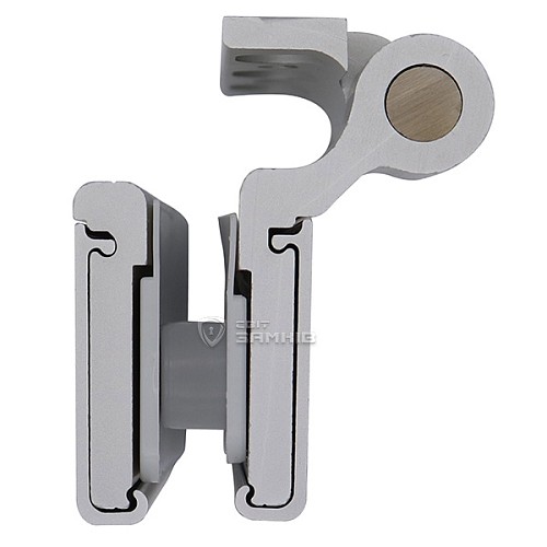 Завіс WALA WTA 8010441X для скляних дверей вузький срібний - Фото №4