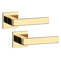 Ручки на розетте APRILE AT Sulla Q 7S тонкая розета латунь полированная PVD