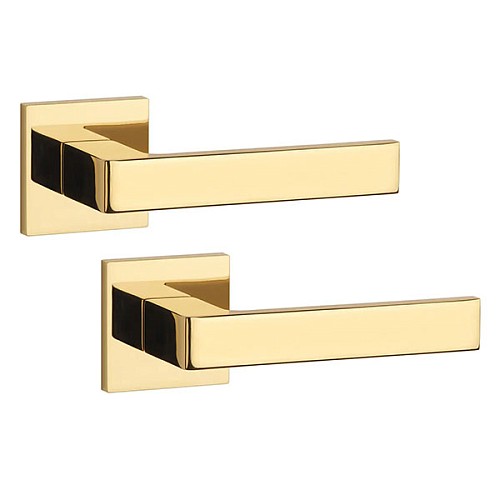 Ручки на розетте APRILE AT Sulla Q 7S тонкая розета латунь полированная PVD - Фото №1