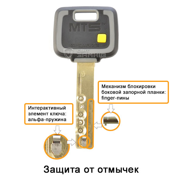 MUL-T-LOCK МТ5 + подвижный элемент MUL-T-LOCK МТ5 + подвижный элемент