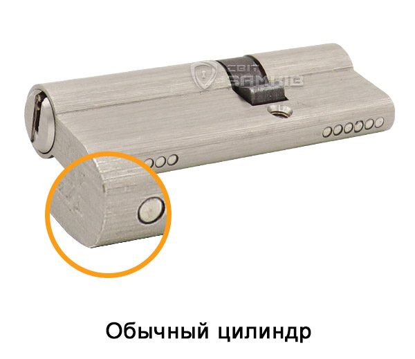 Без защиты против высверливания