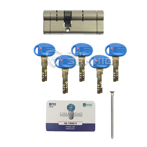 Циліндр MOTTURA Champions Pro 92 (31*61) матовий хром - Фото №6