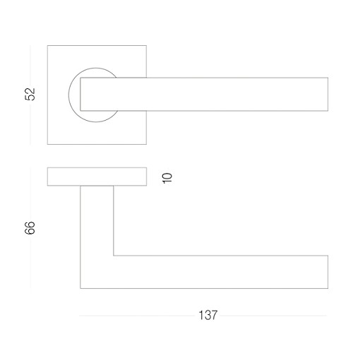 Ручки на розеті MVM S-1137 (T12-E12) SS нержавіюча сталь - Фото №4