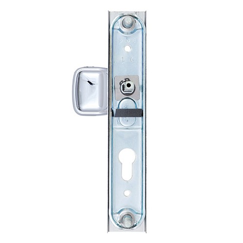 Ручки на планці ROSTEX 802 R 85мм (38-55мм) фіксована-нажимна хром полірований - Фото №3