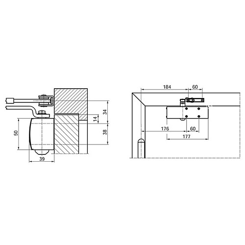 Доводчик GEZE TS 1500 STD с фиксацией HO до 80кг Белый - Фото №3
