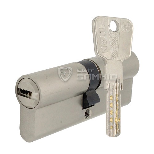 Цилиндр TITAN K5 80 (40*40) никель сатин - Фото №1