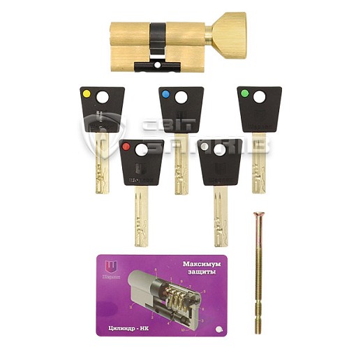 Циліндр SHERLOCK HK 90T (45*45T) латунь - Фото №5