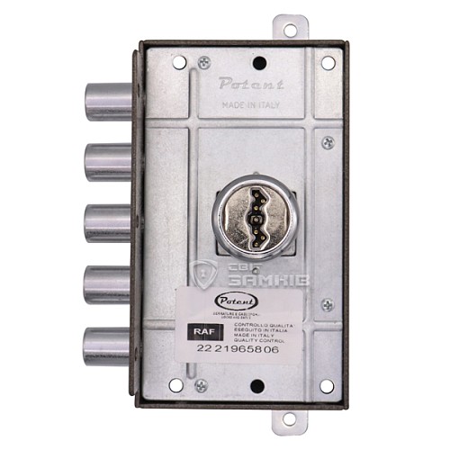 Замок накладной POTENT 1725 (BS45мм) левый 3 ключа - Фото №3