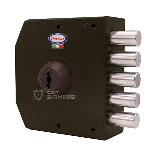 Замок накладной POTENT 420 (BS60мм) левый 3 ключа - Фото №1