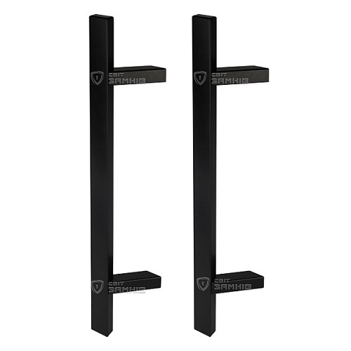 Ручки скоби ABARO Sydney 45° L:1200 X:1000 W:40*20mm BM чорний мат. (комплект) - Фото №1