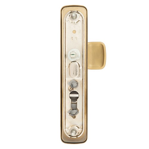 Ручки на планці з протектором ROSTEX Astra R 72мм (38-55мм) фіксована-нажимна титан PVD матовий - Фото №3