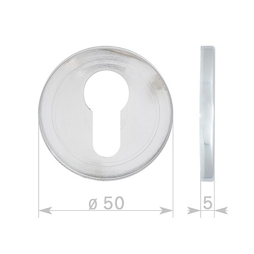 Декоративна накладка DISEC KT038 хром полірований - Фото №2