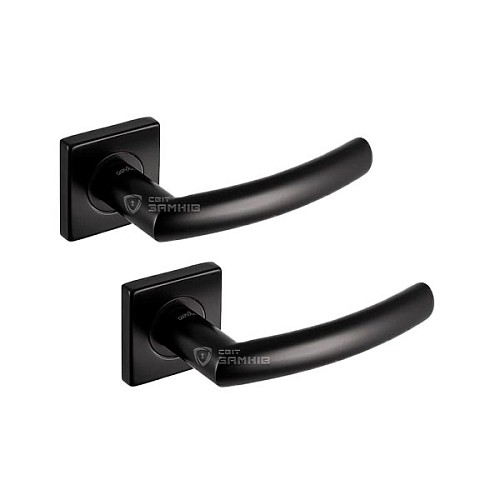 Ручки на розетте MVM S-1101 (T12-E12) BLACK чорный  - Фото №1