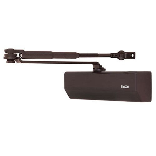 Доводчик RYOBI DS-2055V BC STD с фиксацией до 100кг Коричневый - Фото №1