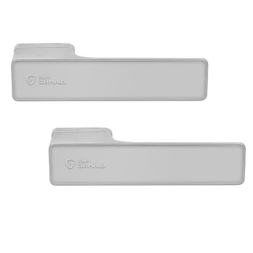 Ручки на розеті M/T Maximal 000245 TIN-C матовий хром (під вставку)