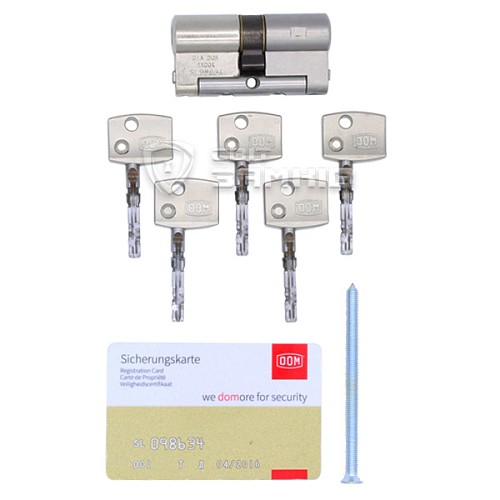 Циліндр DOM Diamant 84 (42*42) нікель сатин - Фото №3