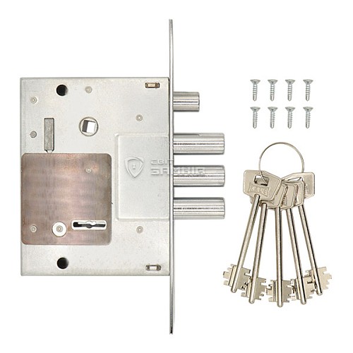 Механізм замка  KALE 257LX (BS60*85мм) хром - Фото №4