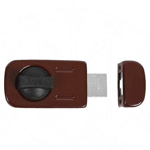 Замок накладной JANIA ZN 50-60 (Z252) (BS50-60мм) коричневый - Фото №1