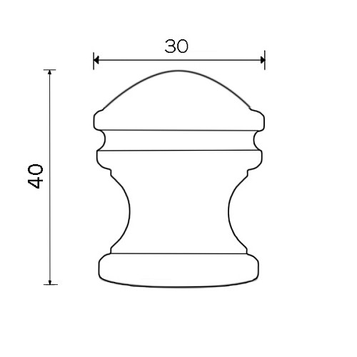 Стопор дверний підлоговий LINEA CALI VINTAGE французьке золото - Фото №2